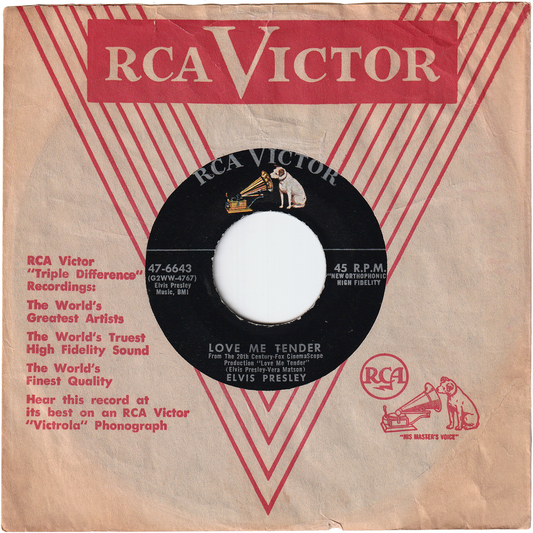 Elvis Presley - Love Me Tender / Anyway You Want Me [Silver Line Label]
