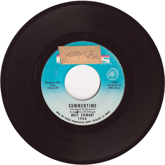 Billy Stewart - Summertime / To Love To Love [Styrene Pressing]