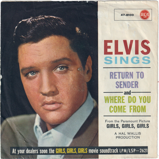 Elvis Presley - Return To Sender / Where Do You Come From [Germany, w/PS]