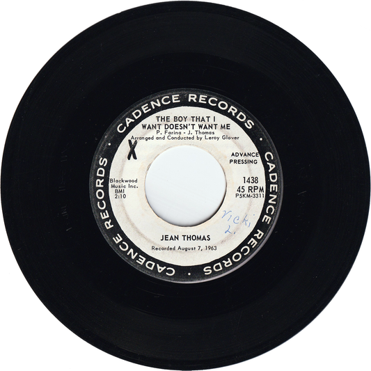 Jean Thomas - The Boy That I Want Doesn't Want Me / He's So Near (Yet So Far Away) [Promo]