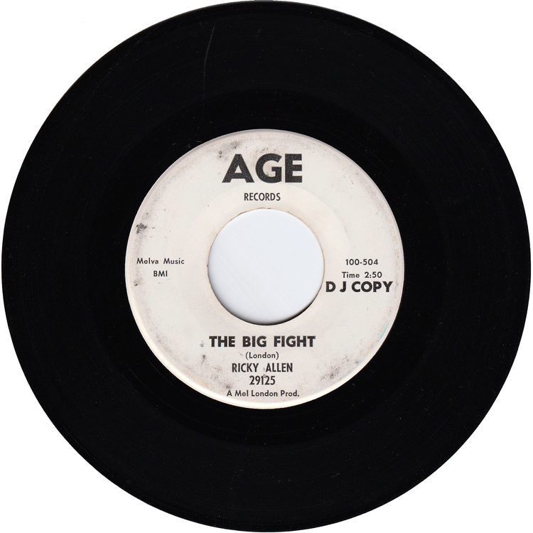 Ricky Allen - The Big Fight / Help Me Mama [Promo]