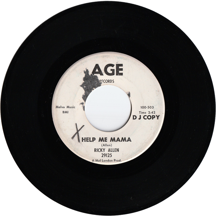 Ricky Allen - The Big Fight / Help Me Mama [Promo]
