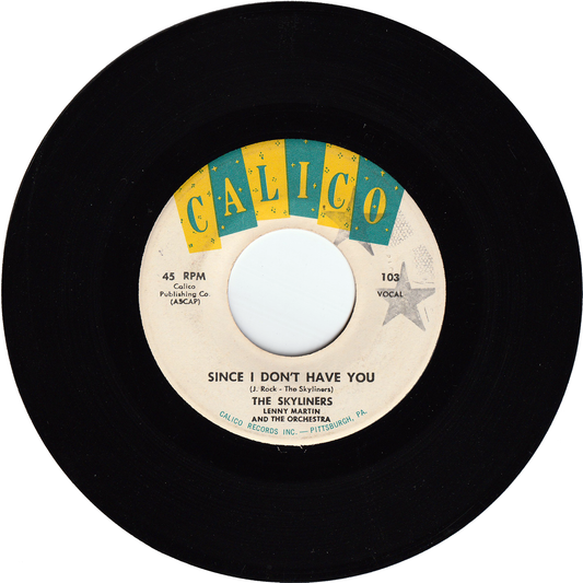 The Skyliners - Since I Don't Have You / One Night, One Night