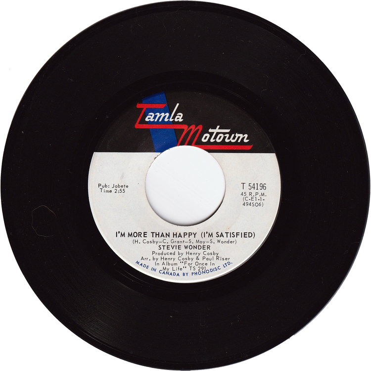 Stevie Wonder - Signed, Sealed, Delivered I'm Yours / I'm More Than Happy [Canada]