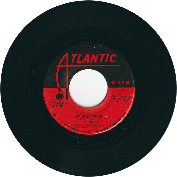 Led Zeppelin - Immigrant Song / Hey, Hey, What Can I Do [Stereo, Specialty Pressing]