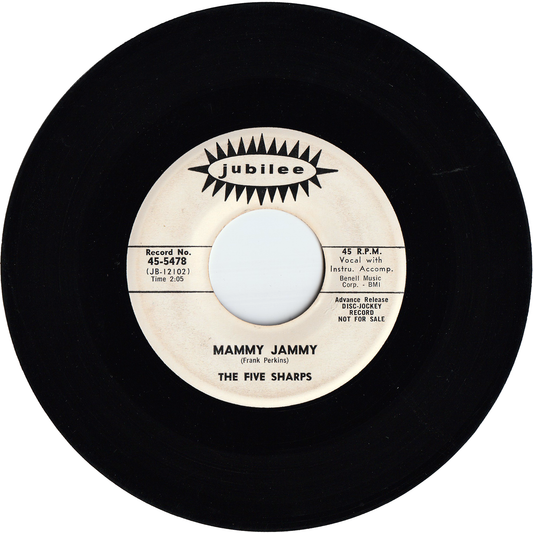 The Five Sharps - Mammy Jammy / Stormy Weather (Promo)