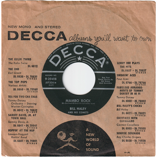 Bill Haley & his Comets - Mambo Rock / Birth Of The Boogie