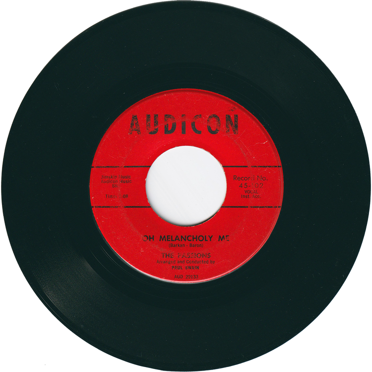 The Passions - Just To Be With You / Oh Melancholy Me [Vinyl, 1st.press]