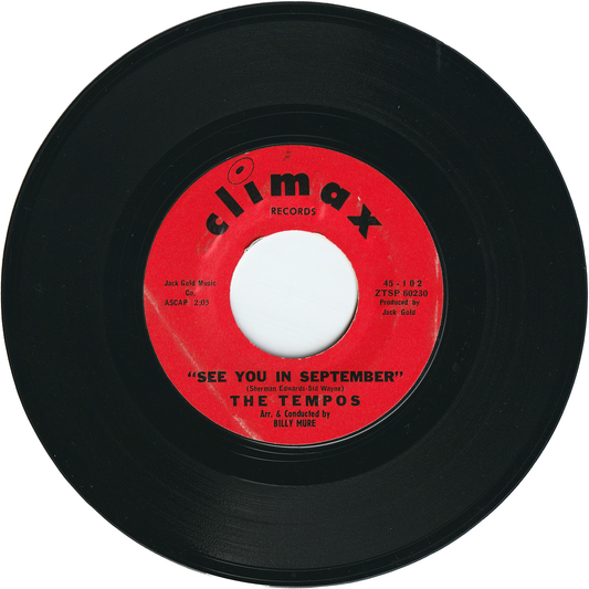 The Tempos - See You In September / Bless You My Love [Styrene]