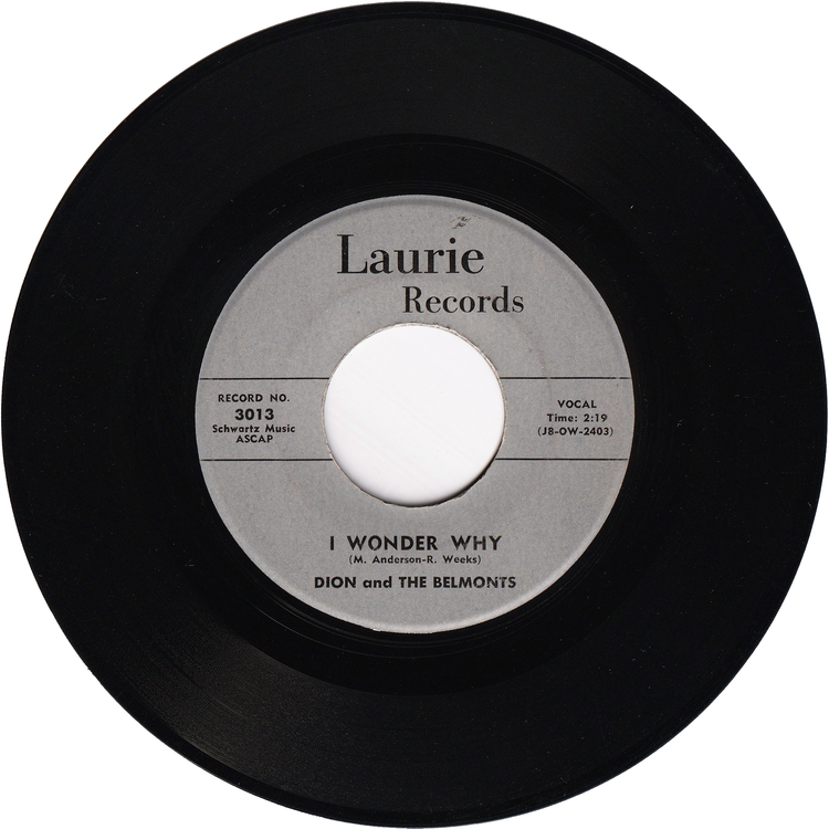 Dion & The Belmonts - I Wonder Why / Teen Angel [1st.press, Vinyl]