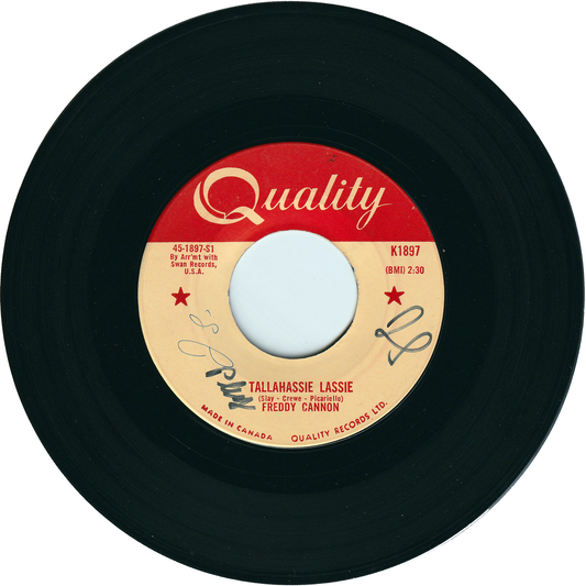 Freddy Cannon - Tallahassee Lassie / You Know [Canada]