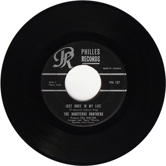 The Righteous Brothers - Just Once In My Life / The Blues [Canada]