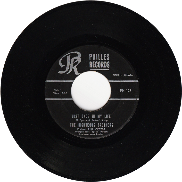 The Righteous Brothers - Just Once In My Life / The Blues [Canada]