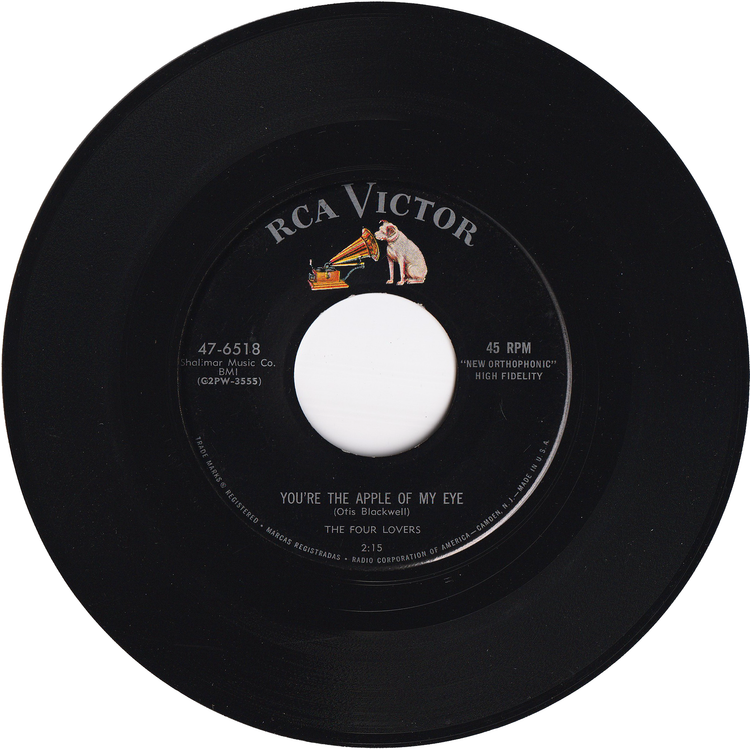 The Four Lovers - You're The Apple Of My Eye / The Girl In My Dreams [Hollywood Pressing]