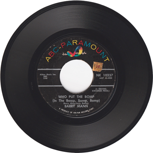 Barry Mann - Who Put The Bomp (In The Bomp, Bomp, Bomp) / Love True Love