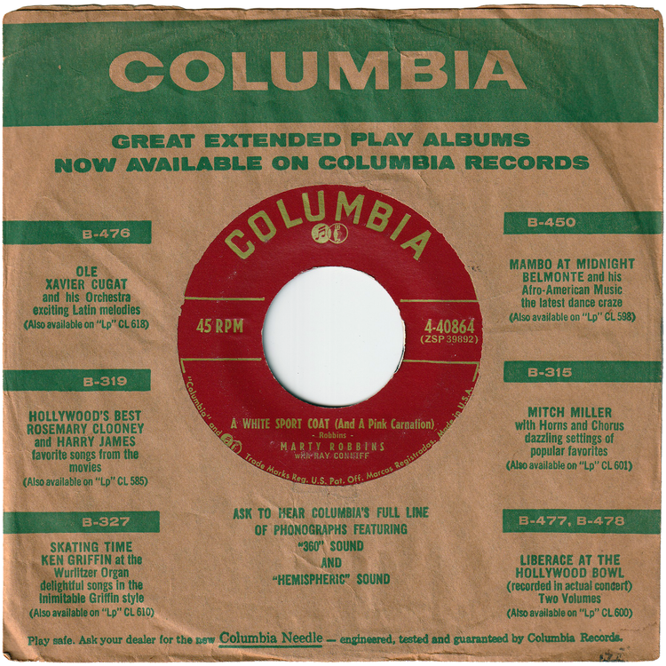 Marty Robbins - A White Sport Coat (& A Pink Carnation) / Grown-Up Tears