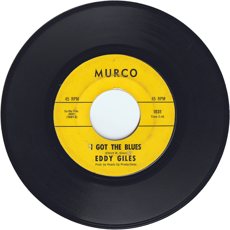Eddy Giles - I Got The Blues / Losin' Boy [Styrene]
