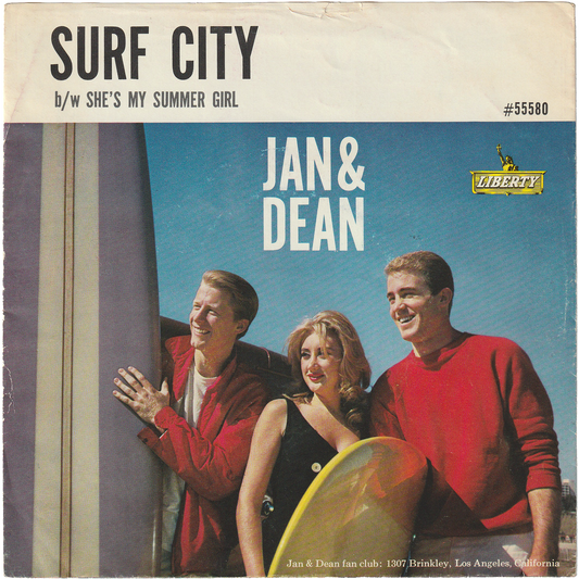 Jan & Dean - Surf City / She's My Summer Girl [Styrene, Hollywood Pressing, w/PS]