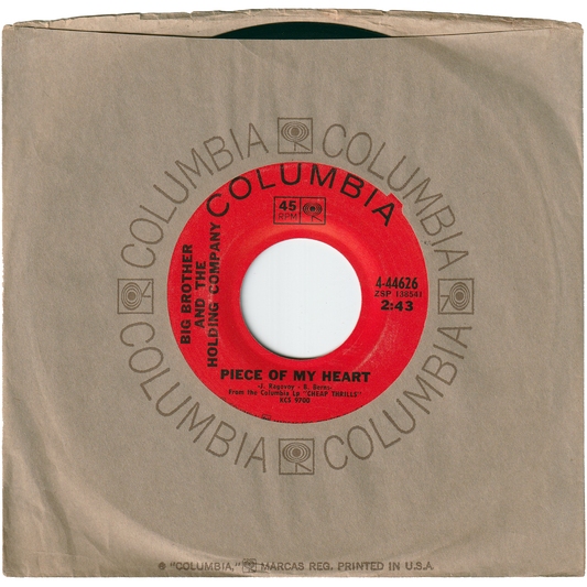Big Brother & The Holding Company - Piece of My Heart / Turtle Blues [Vinyl, Santa Maria Pressing]
