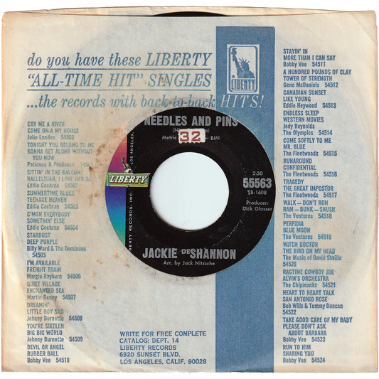 Jackie DeShannon - Needles & Pins / Did He Call Today, Mama? [Monarch Pressing]