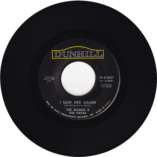 The Mama's & The Papa's - I Saw Her Again / Even If I Could