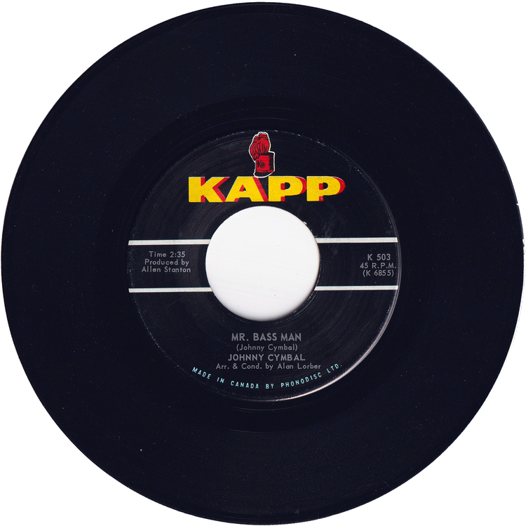 Johnny Cymbal - Mr. Bass Man / Sacred Lovers Vow [Canada, Vinyl]
