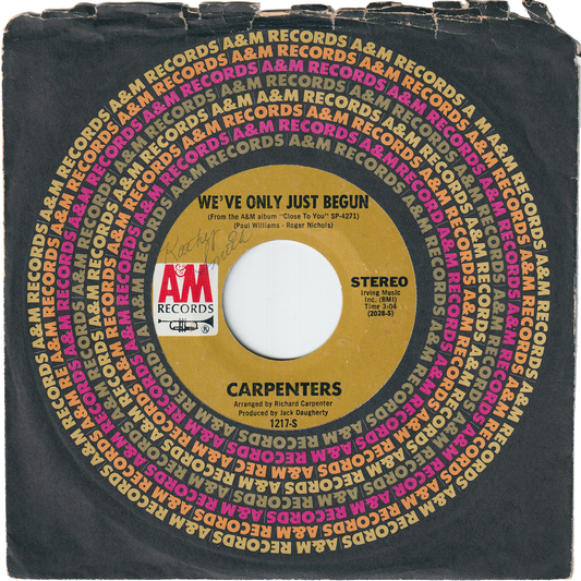 Carpenters - We've Only Just Begun / All Of My Life