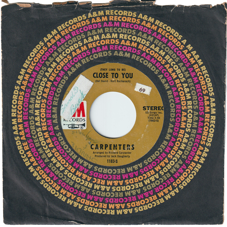 Carpenters - (They Long To Be) Close To You / I Kept On