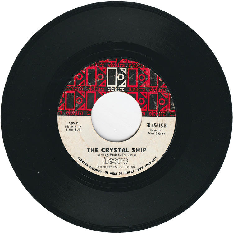 Doors - Light My Fire / The Crystal Ship [Styrene, Terre Haute Pressing]