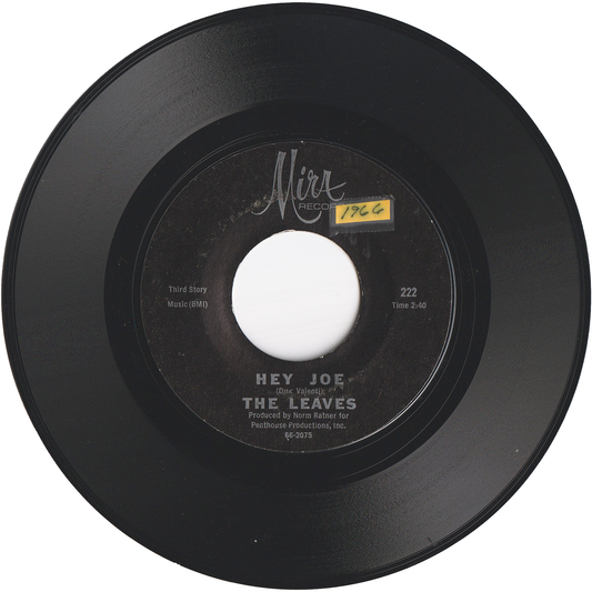 The Leaves - Hey Joe / Funny Little World [Styrene, Monarch Pressing]