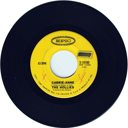 The Hollies - Carrie-Anne / Signs That Will Never Change [Vinyl]