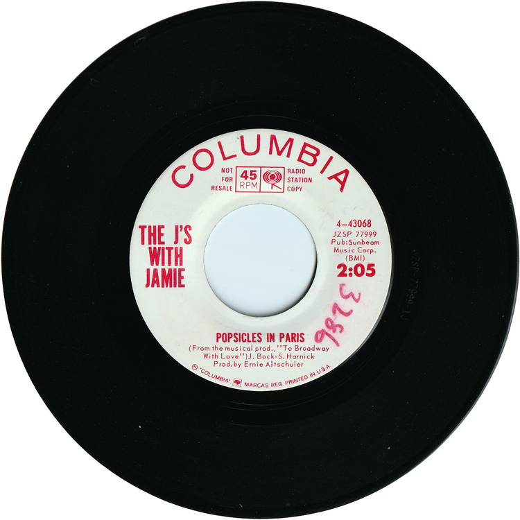 The J's with Jamie - Theme From A Summer Place / Popsicle In Paris [Promo]