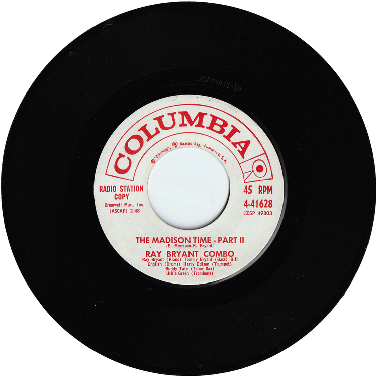 Ray Bryant Combo - The Madison Time Part 1 / The Madison Time Part 2 [Vinyl, Promo]
