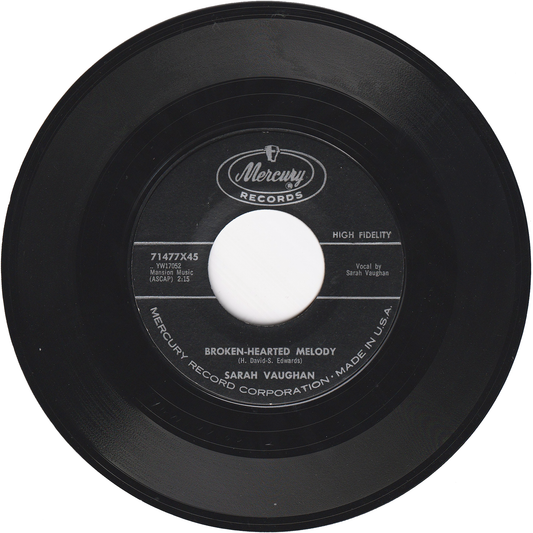 Sarah Vaughan - Broken-Hearted Melody / Misty [AS-IS]