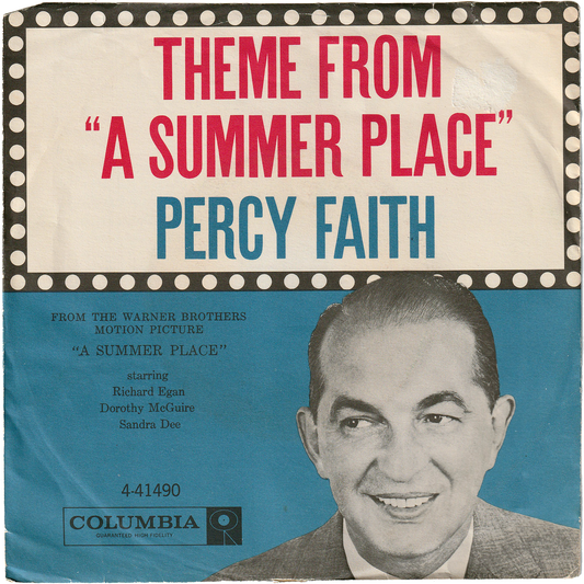 Percy Faith - The Theme From A Summer Place / Go-Go-Po-Go [w/PS, Styrene, Bridgeport Pressing]