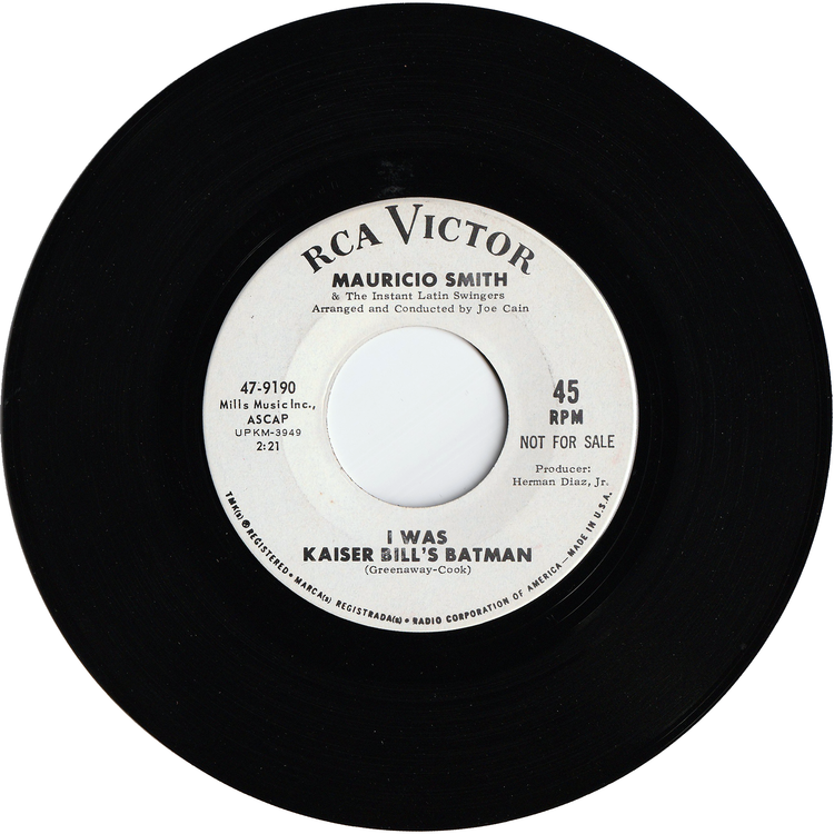 Mauricio Smith - Tell Him About Johnny / I Was Kaiser Bill's Batman [Promo]