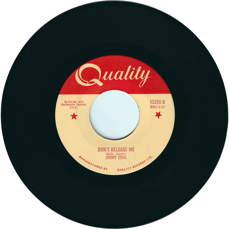 Jimmy Soul - If You Wanna Be Happy / Don't Release Me [Canada]