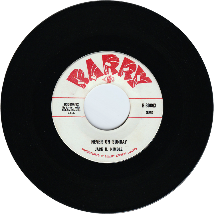 Jack B. Nimble - Nut Rocker / Never On Sunday [Promo]
