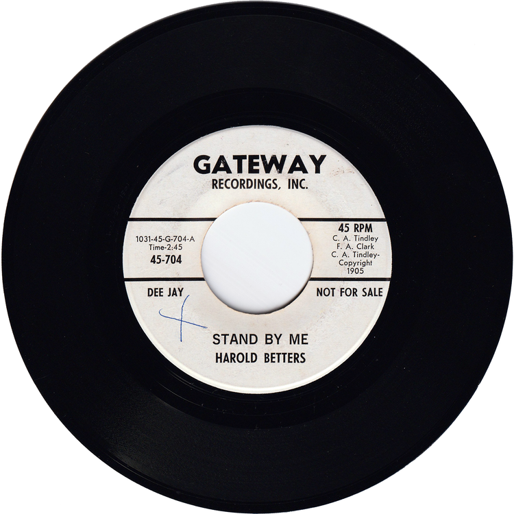 Harold Betters - Stand By Me / Rambunctions [Promo]