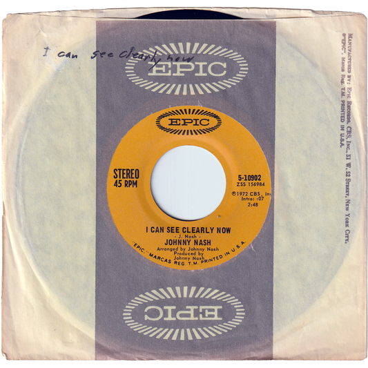 Johnny Nash - I Can See Clearly Now / How Good It Is [Stereo, Vinyl, Santa Maria Pressing]