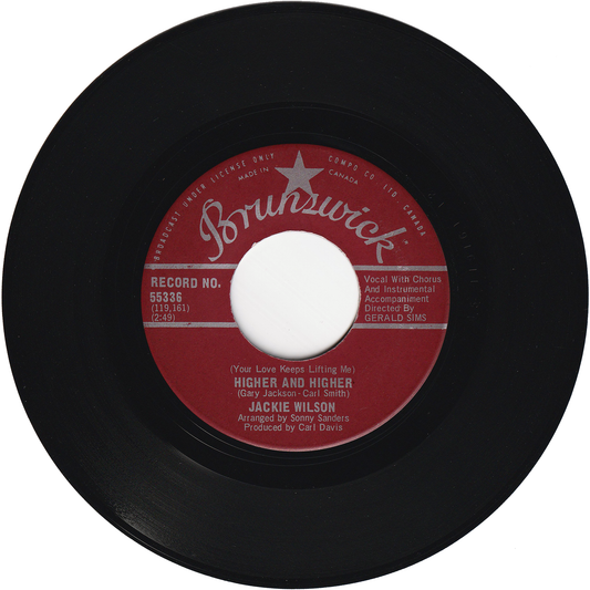 Jackie Wilson - Higher & Higher / I'm The One To Do It [Canada]