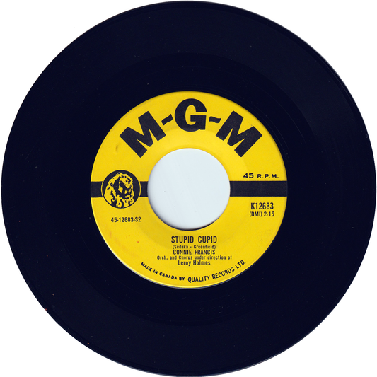 Connie Francis - Stupid Cupid / Carolina Moon [Canada]