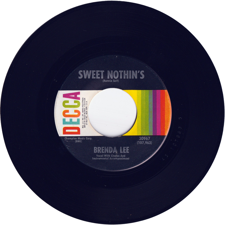 Brenda Lee - Sweet Nothin's / Weep On More My Baby [2nd.press]