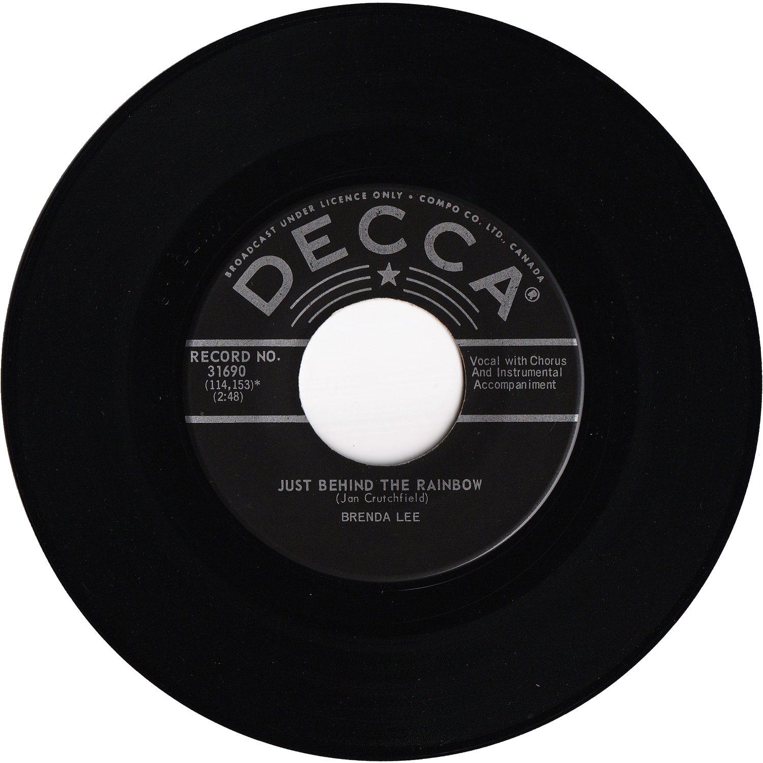 Brenda Lee - Is It True / Just Behind The Rainbow [Canada, w