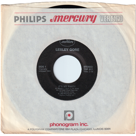 Lesley Gore - It's My Party / Judy's Turn To Cry [Canadian Re-Issue, Stereo]
