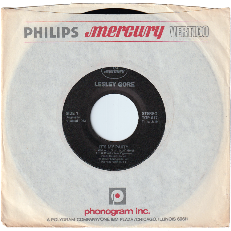 Lesley Gore - It's My Party / Judy's Turn To Cry [Canadian