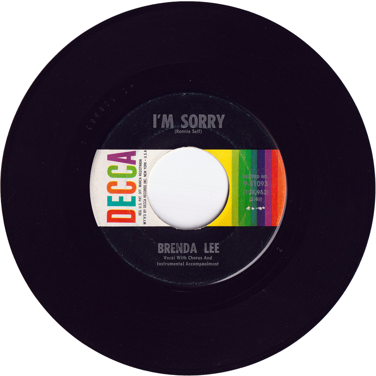 Brenda Lee - I'm Sorry / That's All You Gotta Do
