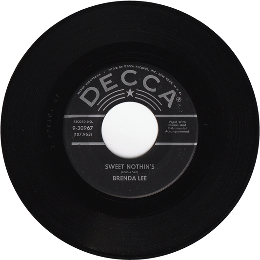 Brenda Lee - Sweet Nothin's / Weep On More My Baby
