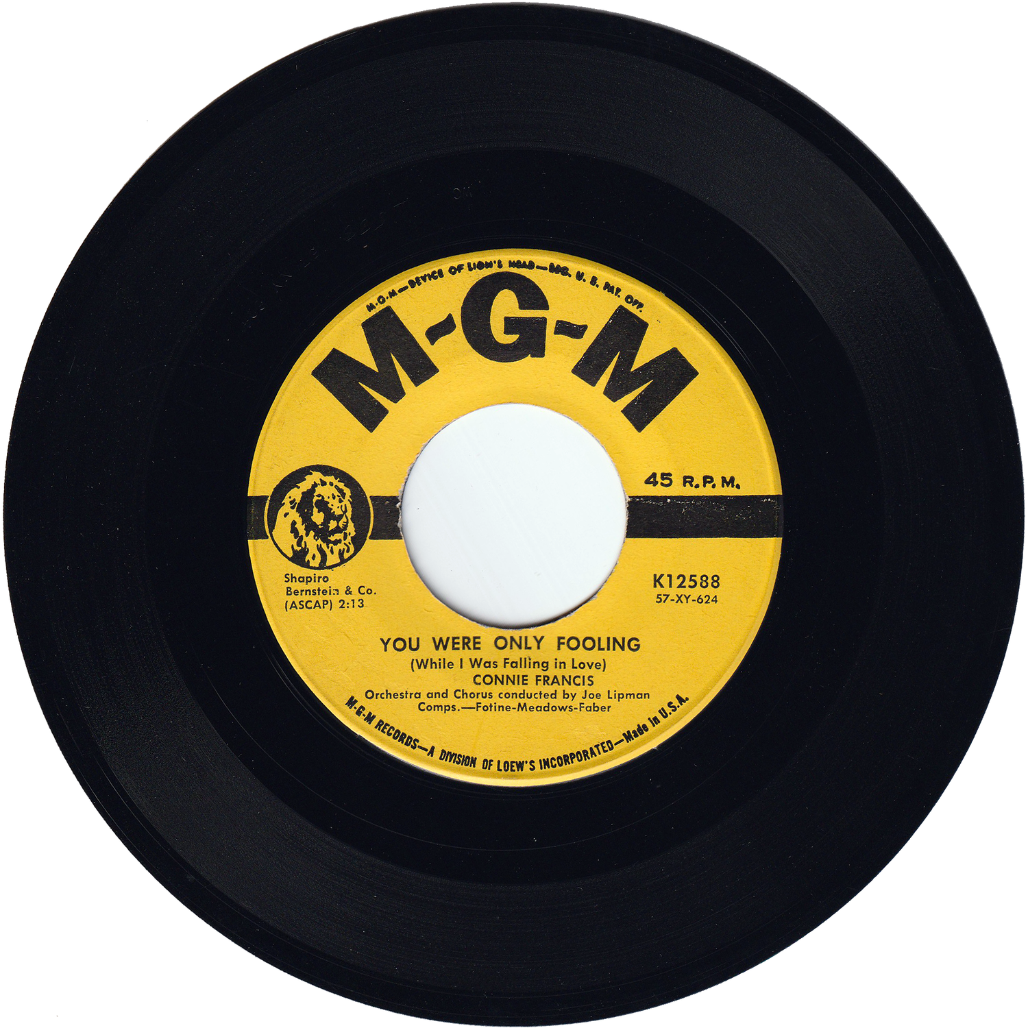 Connie Francis - Who's Sorry Now / You Were Only Fooling