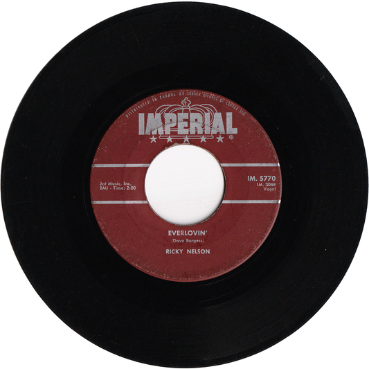 Ricky Nelson - Everlovin' / A Wonder Like You [Canada, AS-IS]